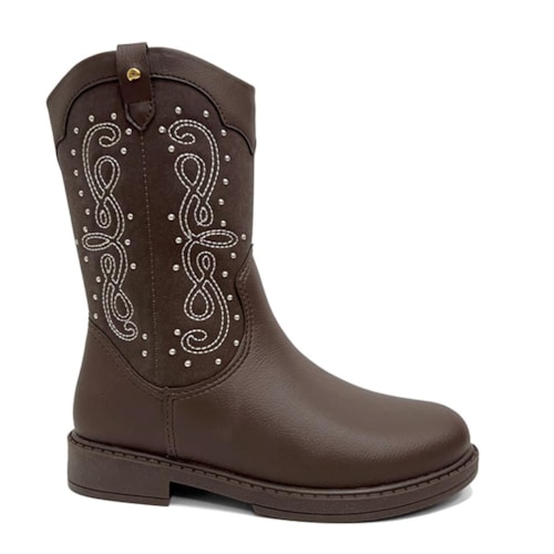Bota Pampili Safira Kids Menina 279.135 Marrom