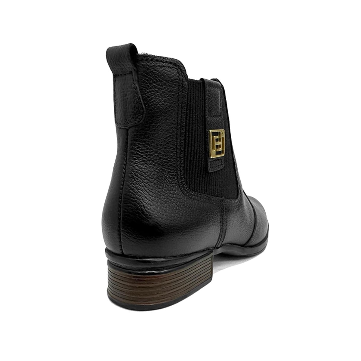 Bota Pegada Cano Curto De Couro 282003 Preto Bota Pegada Cano Curto De Couro 282003 Preto