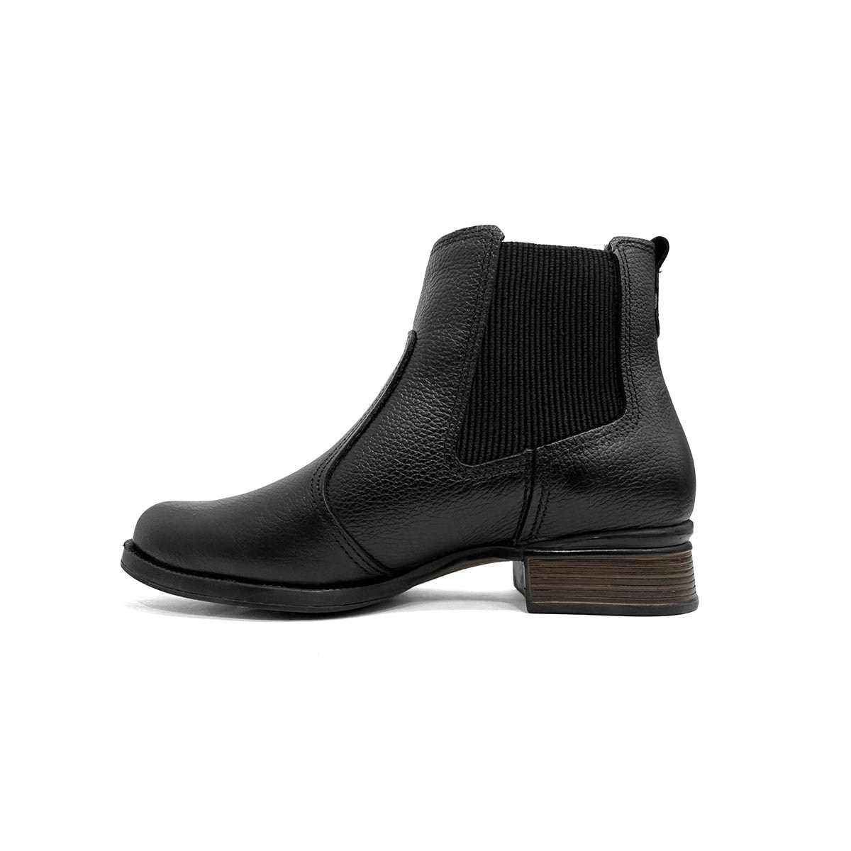 Bota Pegada Cano Curto De Couro 282003 Preto Bota Pegada Cano Curto De Couro 282003 Preto
