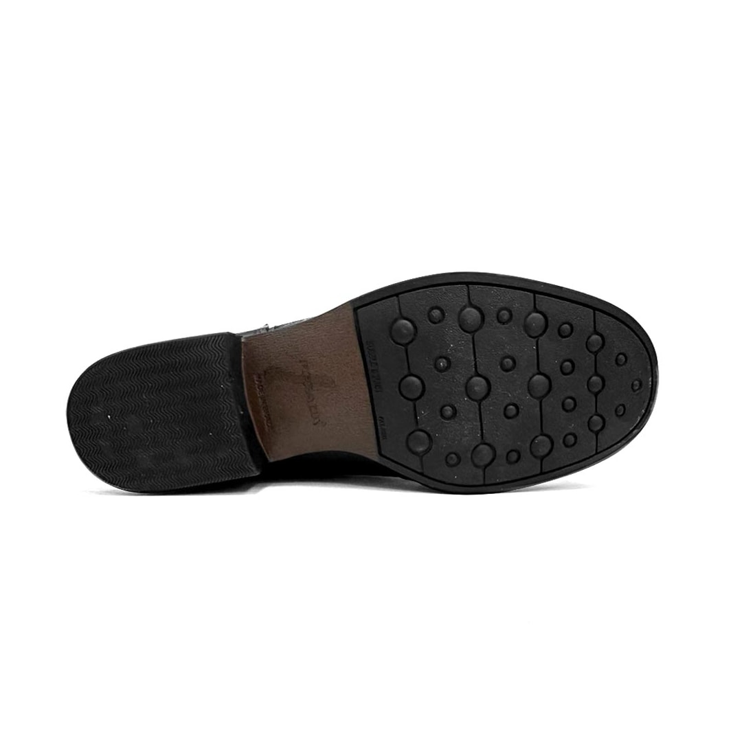 Bota Pegada Cano Curto De Couro 282003 Preto