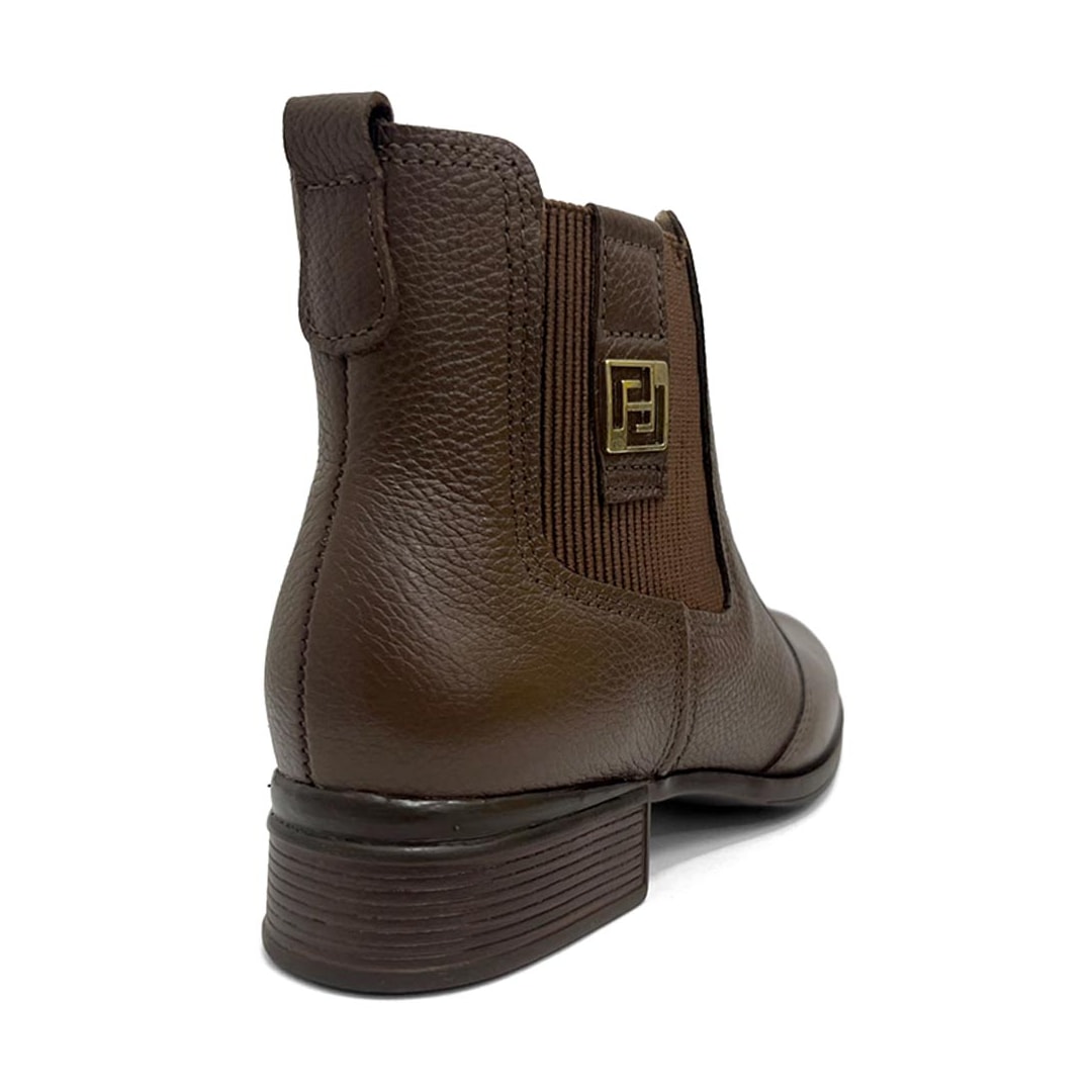 Bota Pegada Cano Curto De Couro 282003 Toffe