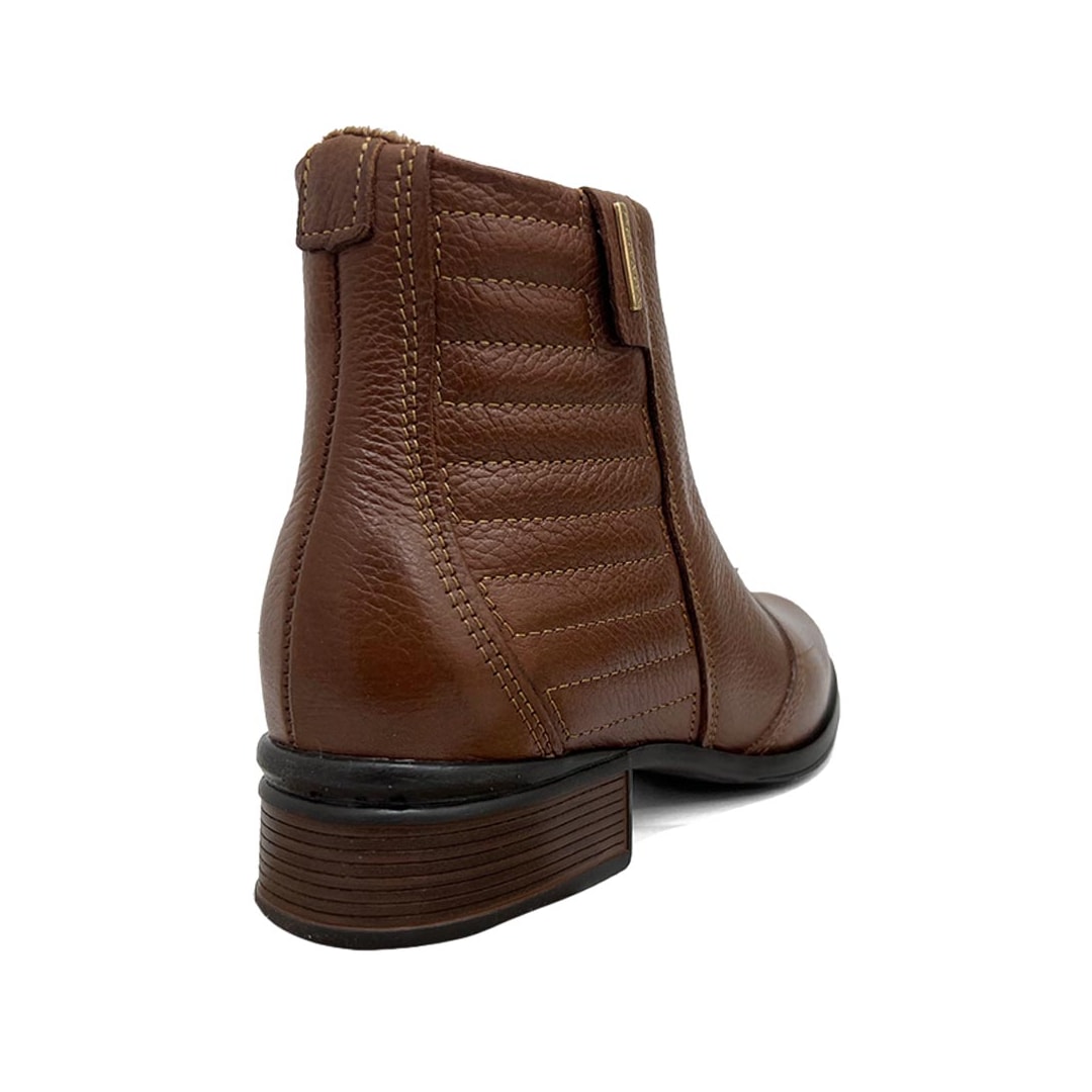 Bota Pegada Cano Curto De Couro 282008 Terracota Bota Pegada Cano Curto De Couro 282008 Terracota