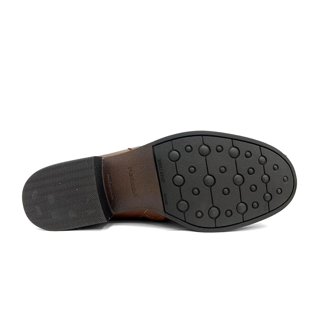 Bota Pegada Cano Curto De Couro 282008 Terracota