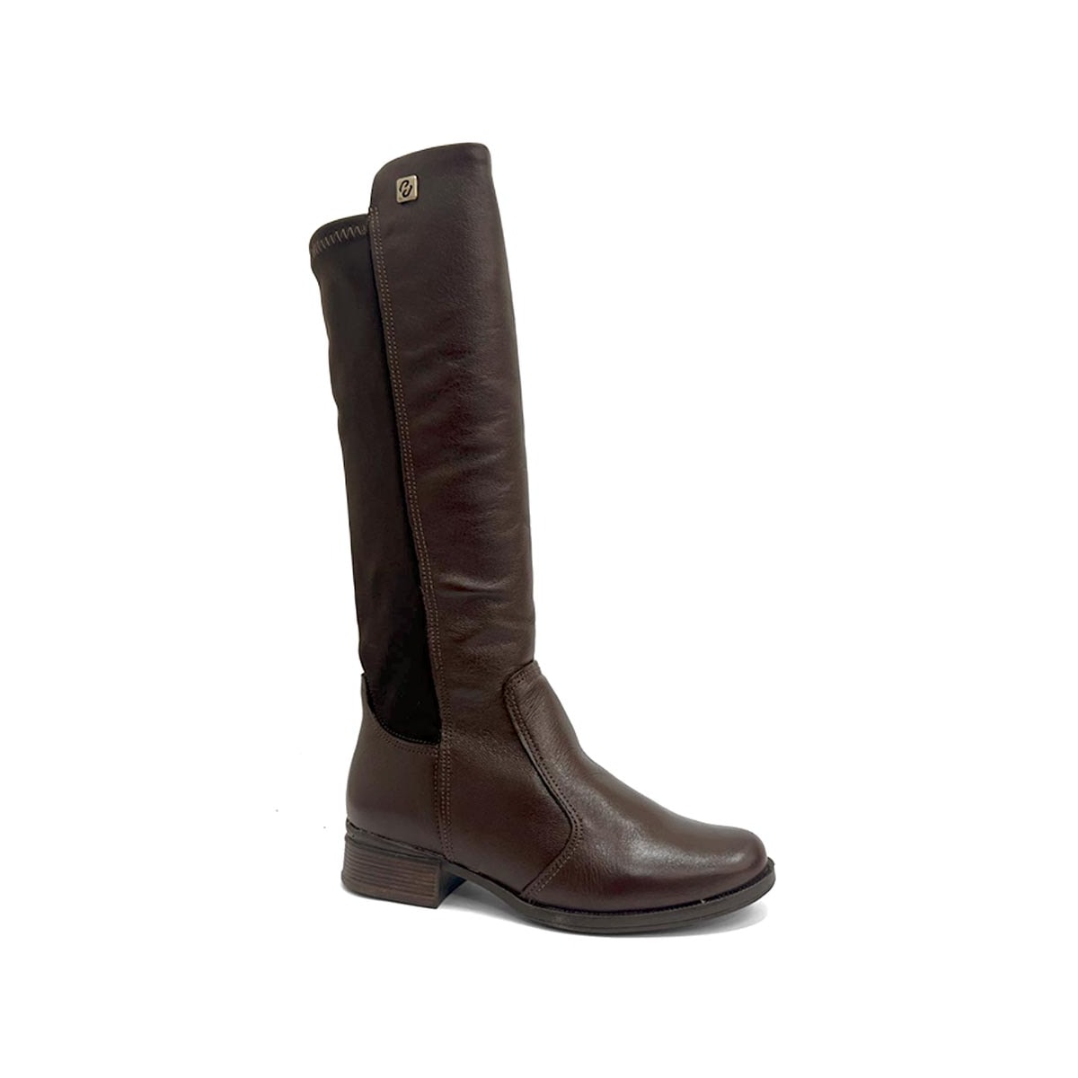 Bota Pegada Cano Longo Couro 282063 Pinhao Bota Pegada Cano Longo Couro 282063 Pinhao