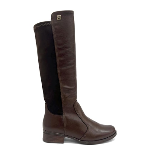 Detalhe - Bota Pegada Cano Longo Couro 282063 Pinhao