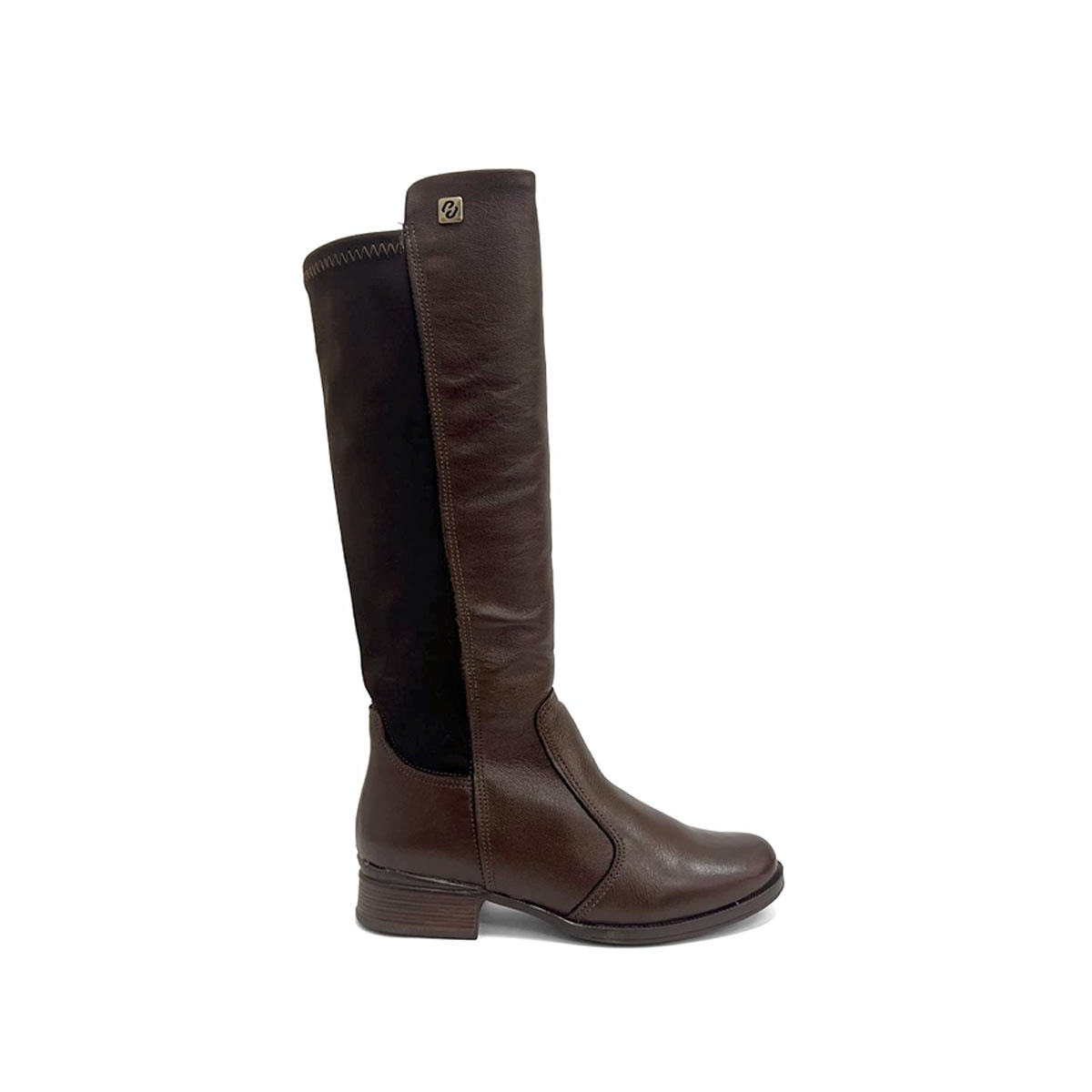 Bota Pegada Cano Longo Couro 282063 Pinhao Bota Pegada Cano Longo Couro 282063 Pinhao