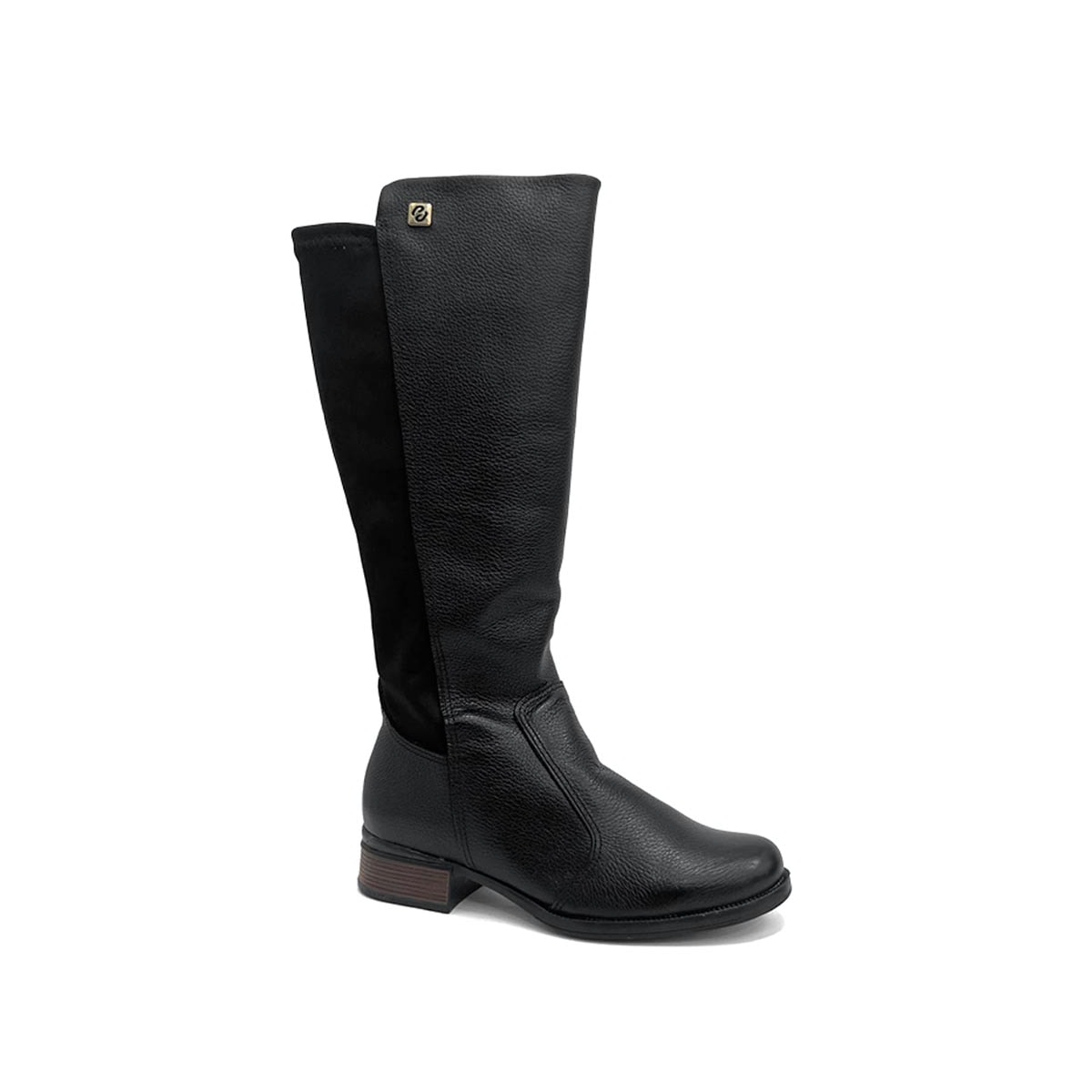 Bota Pegada Cano Longo Couro 282063 Preto Bota Pegada Cano Longo Couro 282063 Preto