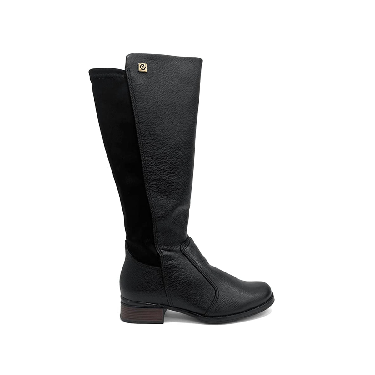Bota Pegada Cano Longo Couro 282063 Preto Bota Pegada Cano Longo Couro 282063 Preto