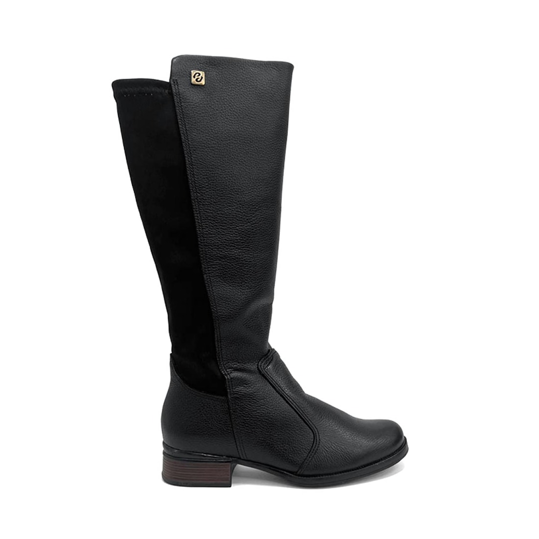 Bota Pegada Cano Longo Couro 282063 Preto Bota Pegada Cano Longo Couro 282063 Preto