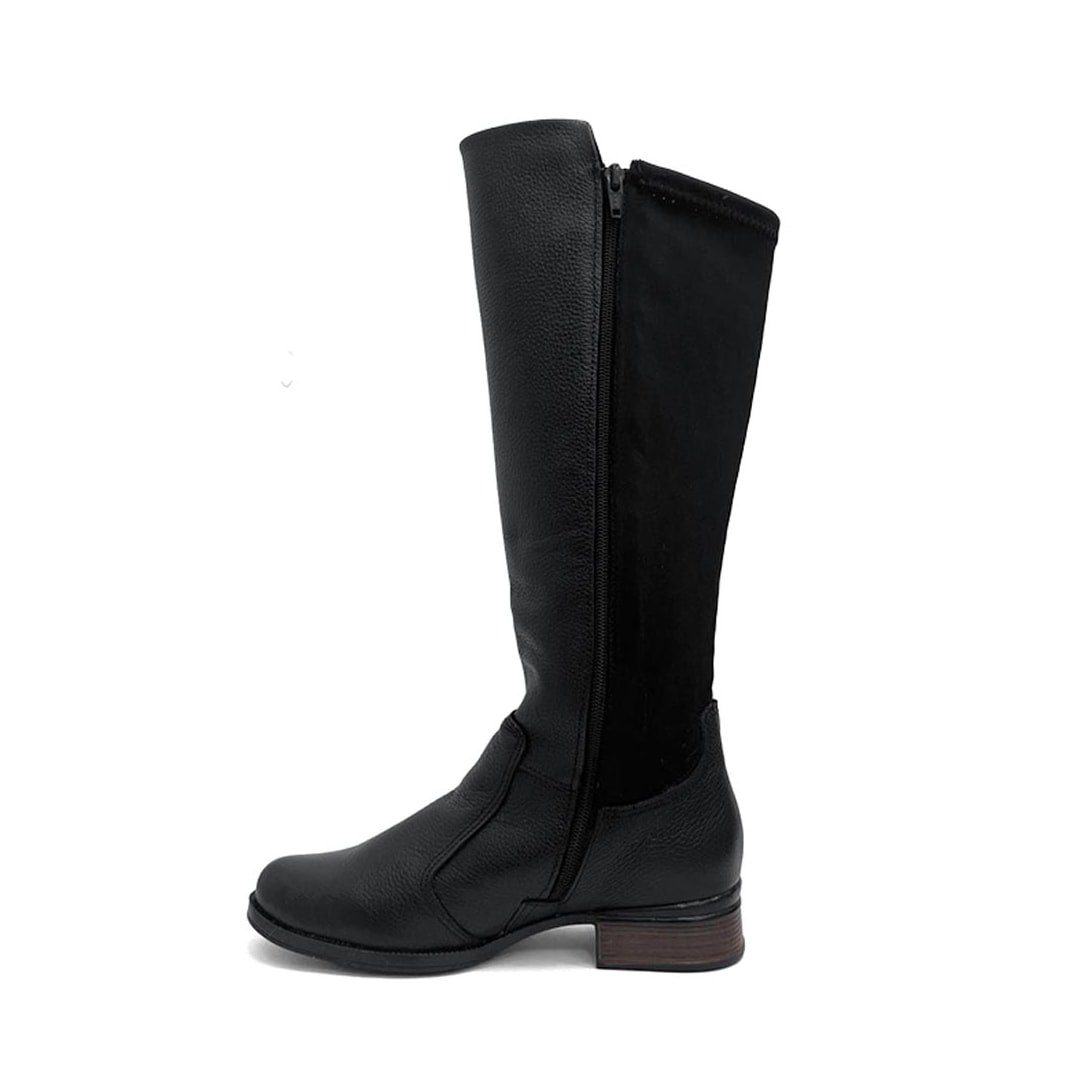 Bota Pegada Cano Longo Couro 282063 Preto Bota Pegada Cano Longo Couro 282063 Preto
