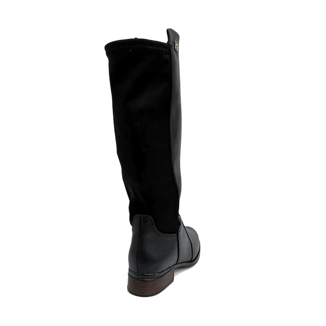 Bota Pegada Cano Longo Couro 282063 Preto