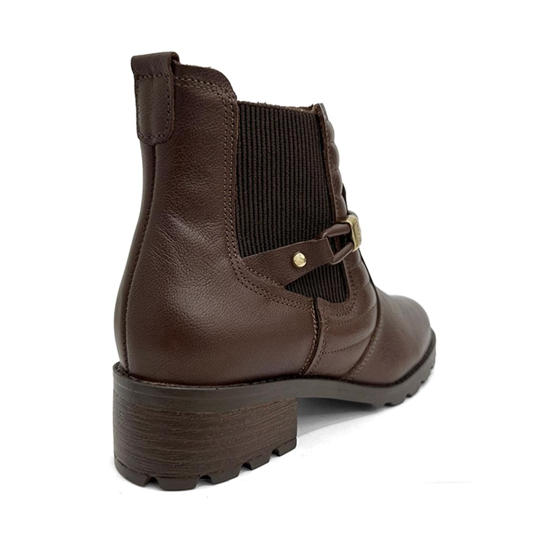 Bota Pegada Feminina Cano Curto Couro 281420 Pinhao Bota Pegada Feminina Cano Curto Couro 281420 Pinhao