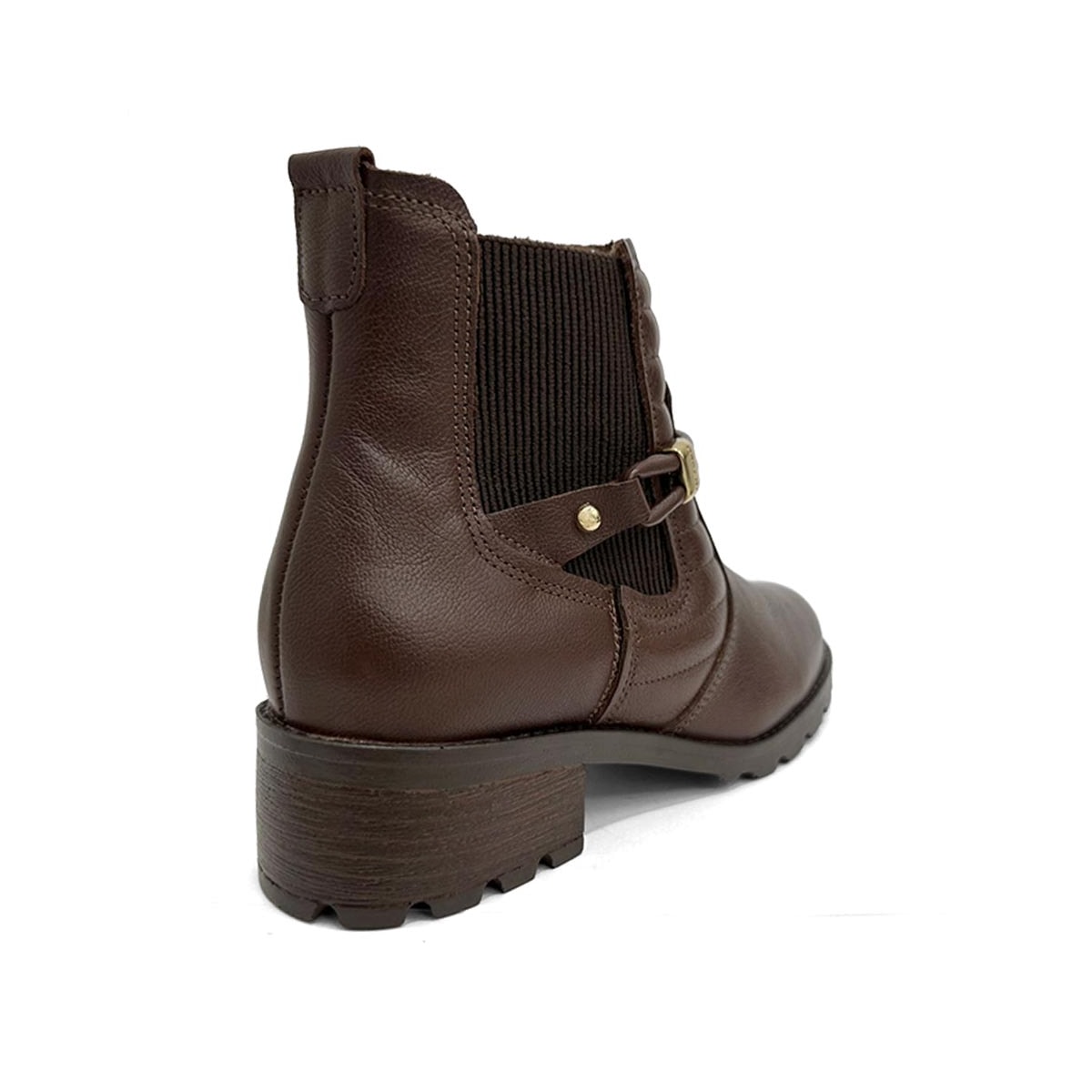 Bota Pegada Feminina Cano Curto Couro 281420 Pinhao Bota Pegada Feminina Cano Curto Couro 281420 Pinhao