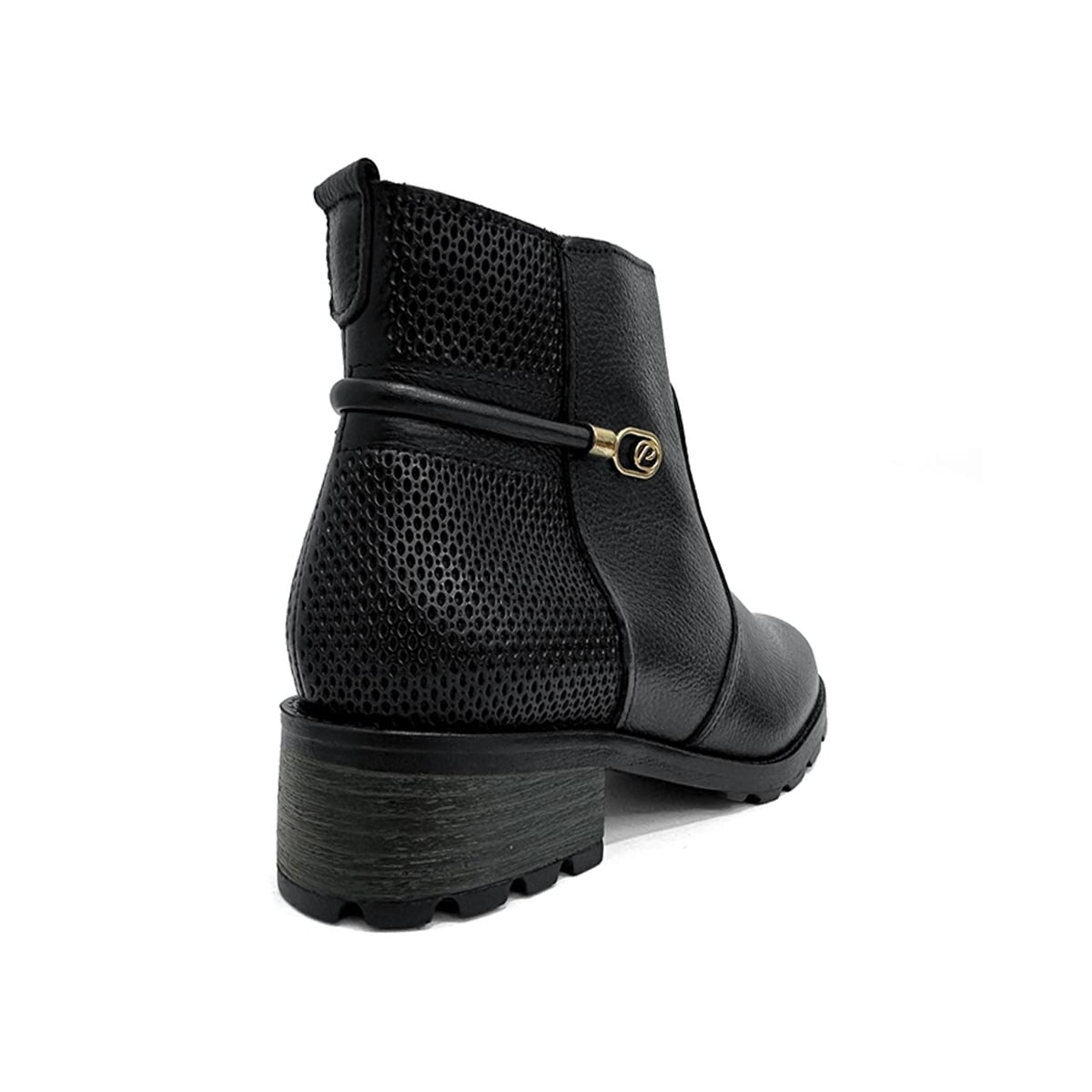 Bota Pegada Feminina Cano Curto Couro 281421 Preto Bota Pegada Feminina Cano Curto Couro 281421 Preto