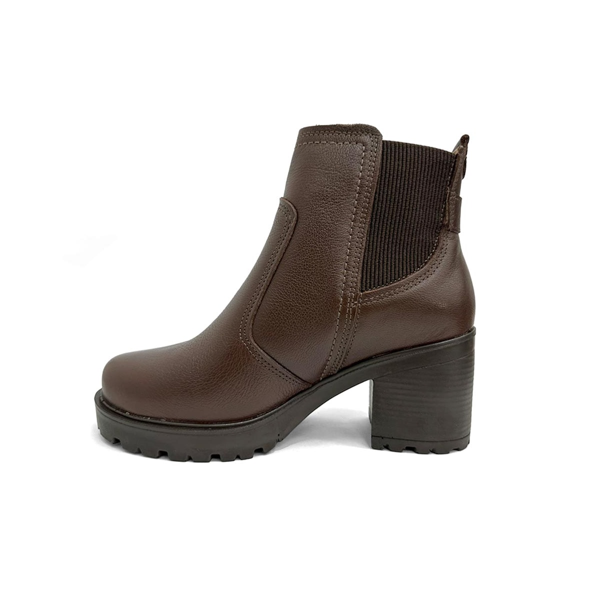 Bota Pegada Feminina Cano Curto Couro 282603 Pinhao