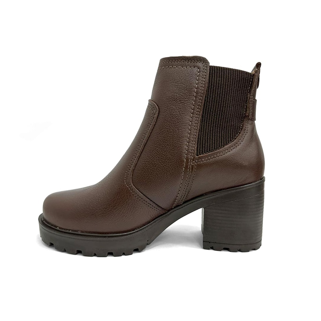 Bota Pegada Feminina Cano Curto Couro 282603 Pinhao Bota Pegada Feminina Cano Curto Couro 282603 Pinhao