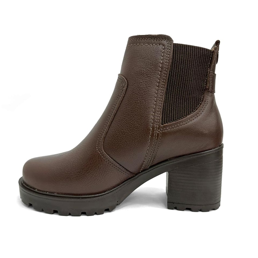 Bota Pegada Feminina Cano Curto Couro 282603 Pinhao Bota Pegada Feminina Cano Curto Couro 282603 Pinhao
