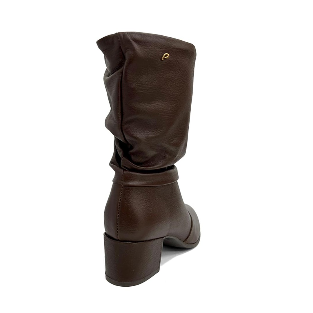 Bota Pegada Feminina Cano Curto De Couro 280901 Pinhao Bota Pegada Feminina Cano Curto De Couro 280901 Pinhao