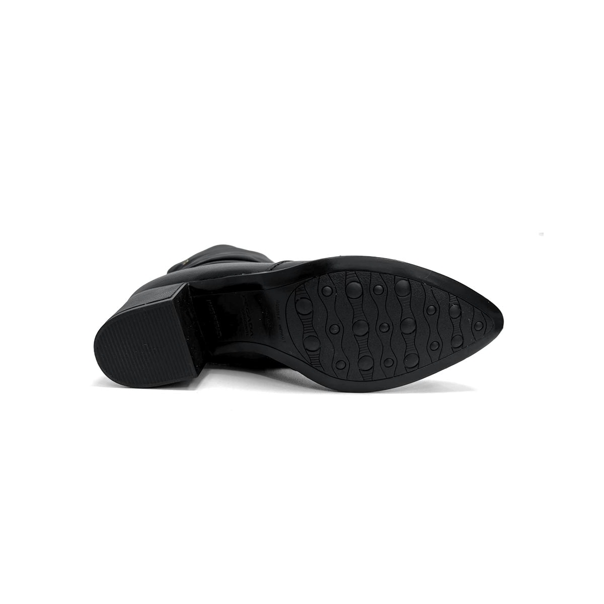 Bota Pegada Feminina Cano Curto De Couro 280901 Preto