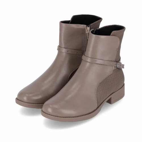 Bota Piccadilly Cano Baixo 653003 Taupe