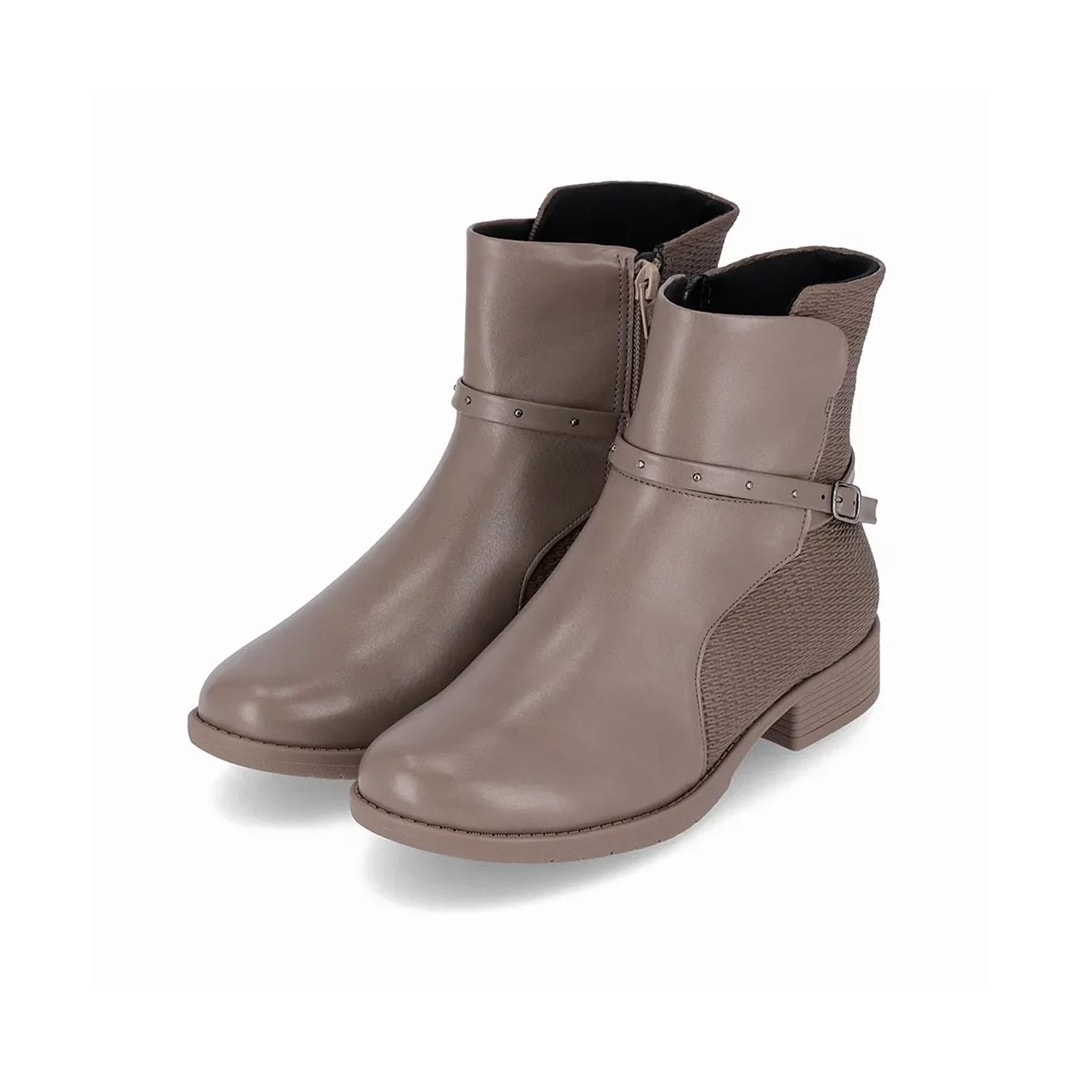Bota Piccadilly Cano Baixo 653003 Taupe Bota Piccadilly Cano Baixo 653003 Taupe