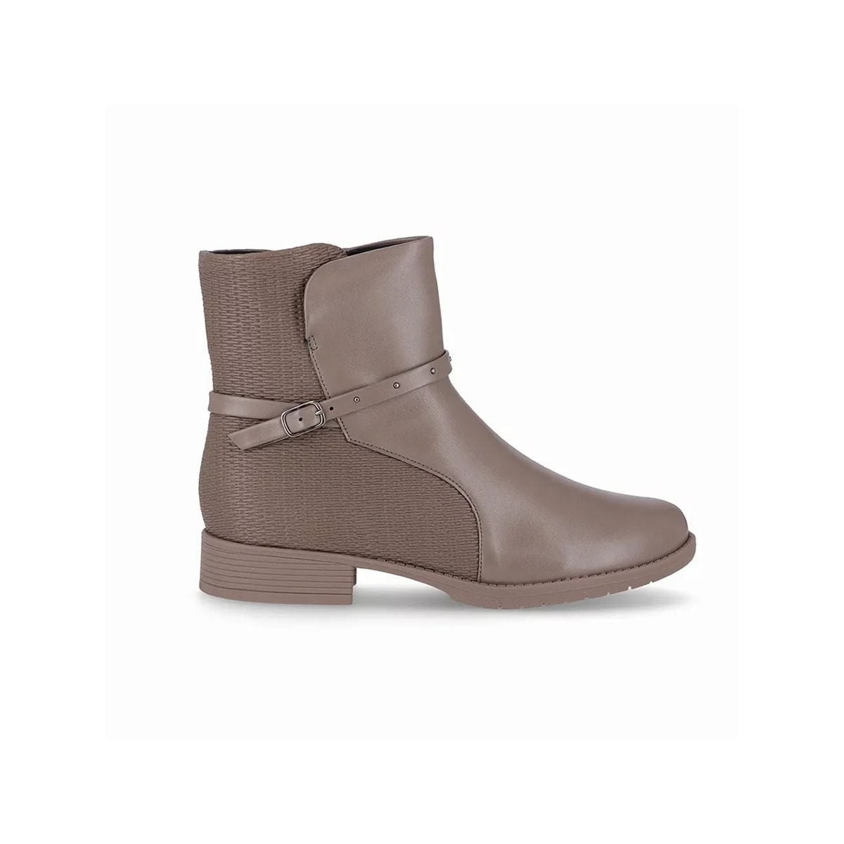 Bota Piccadilly Cano Baixo 653003 Taupe Bota Piccadilly Cano Baixo 653003 Taupe