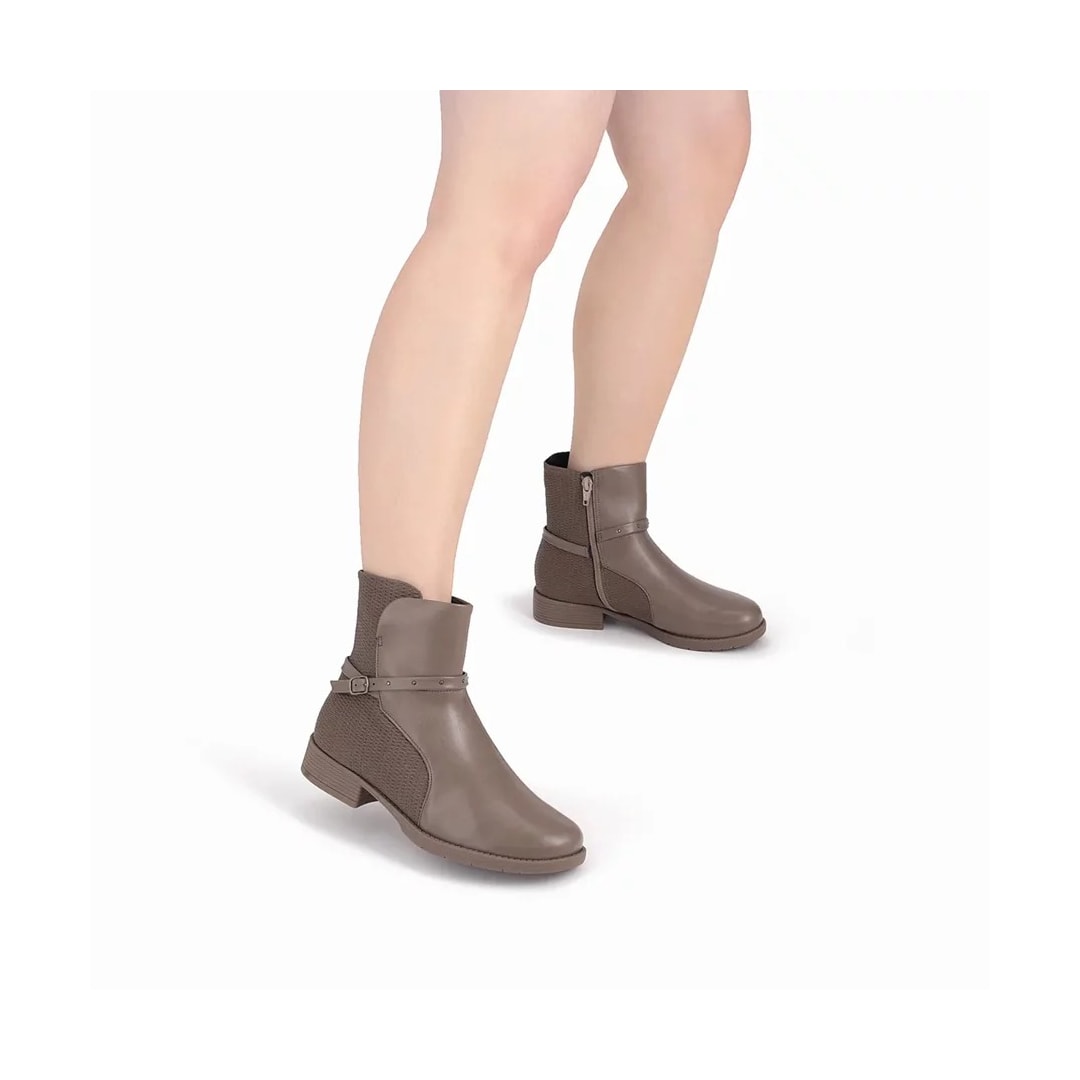 Bota Piccadilly Cano Baixo 653003 Taupe