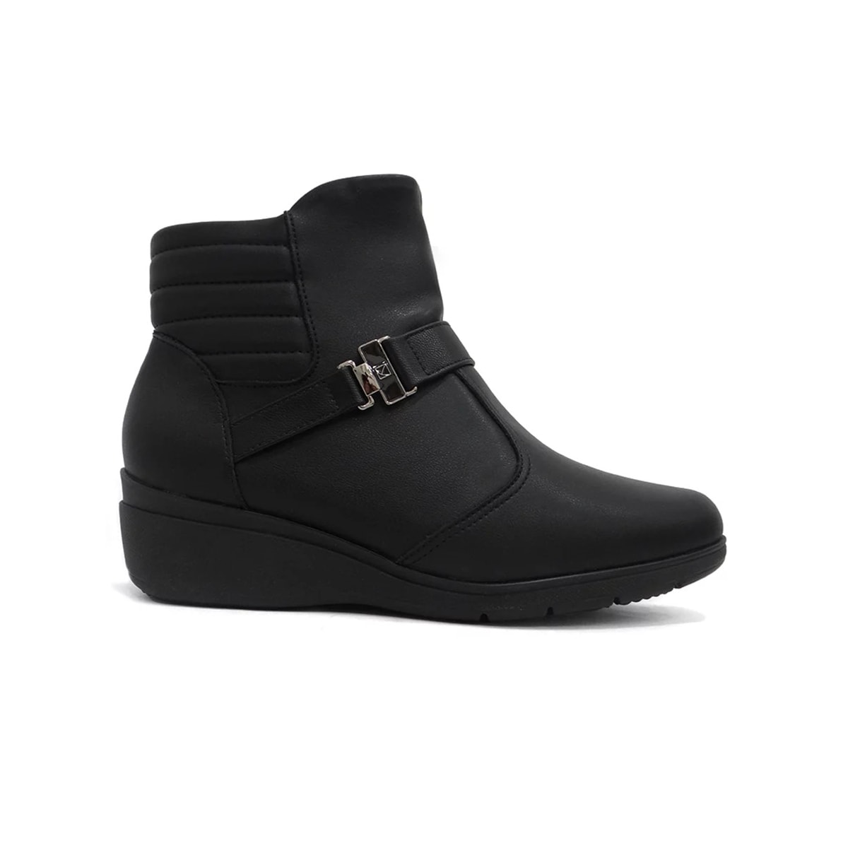 Bota Piccadilly Cano Baixo Anabela 117106 Preto Bota Piccadilly Cano Baixo Anabela 117106 Preto