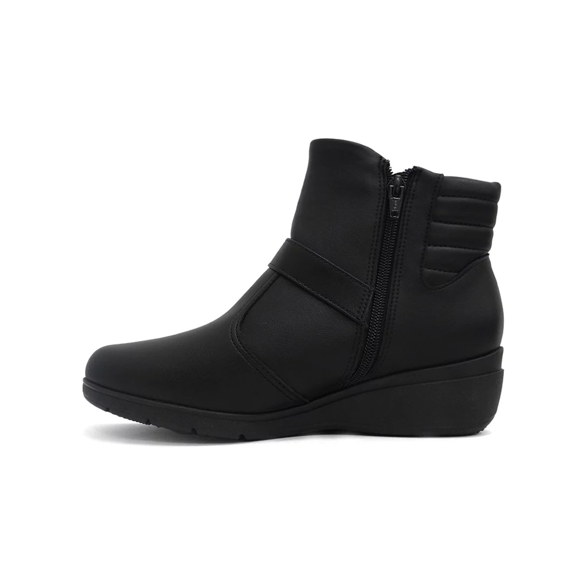 Bota Piccadilly Cano Baixo Anabela 117106 Preto Bota Piccadilly Cano Baixo Anabela 117106 Preto