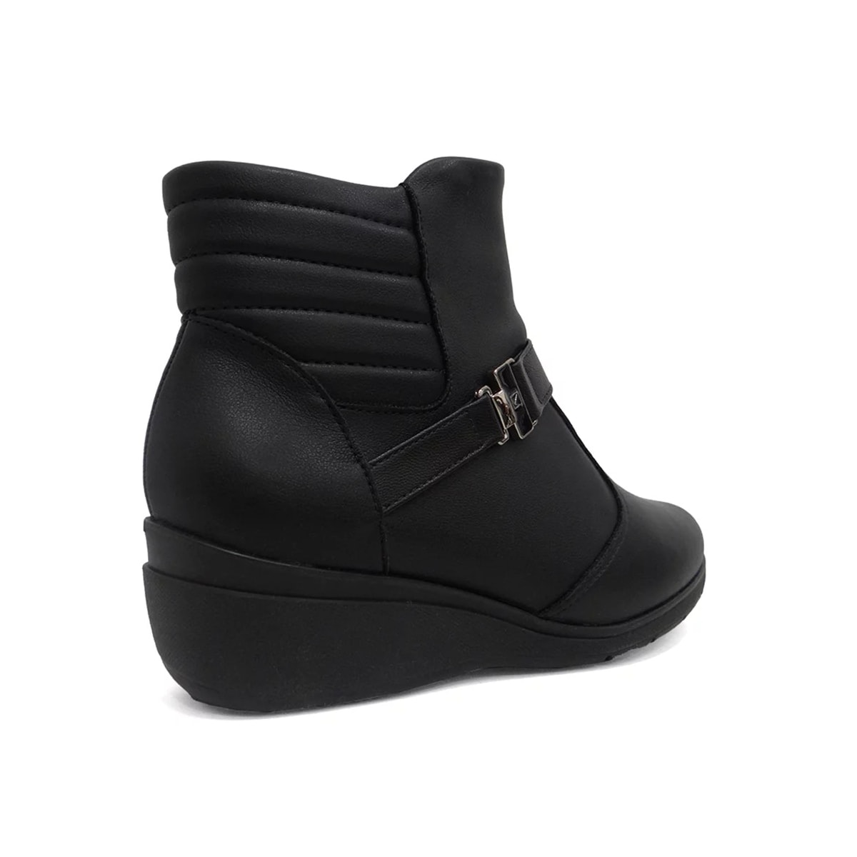 Bota Piccadilly Cano Baixo Anabela 117106 Preto Bota Piccadilly Cano Baixo Anabela 117106 Preto