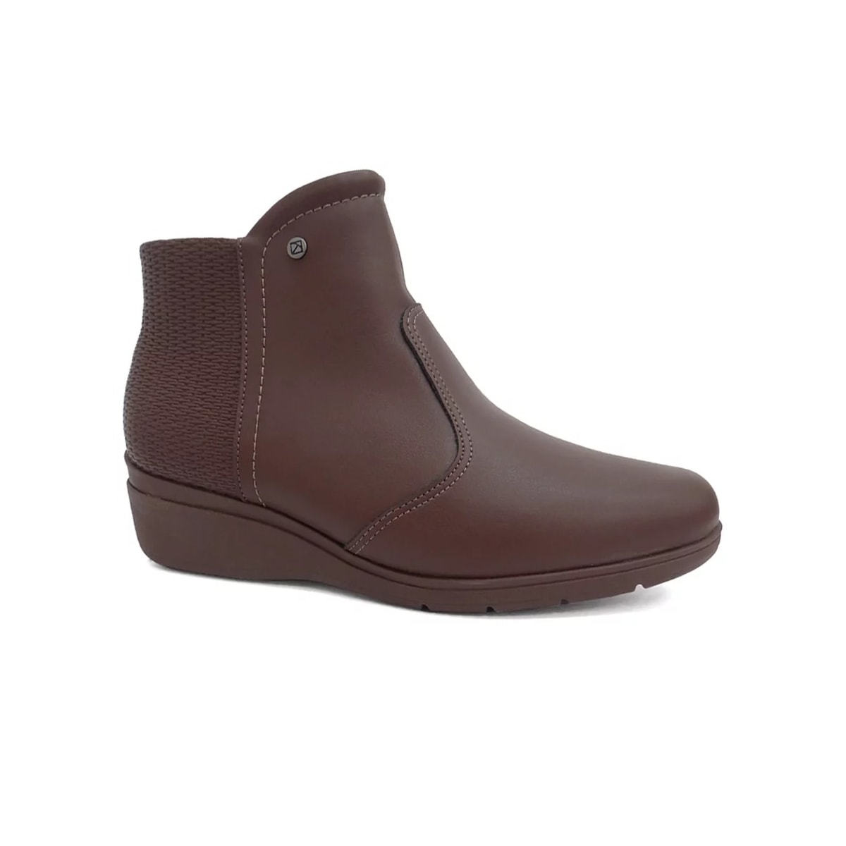 Bota Piccadilly Cano Baixo Anabela 117119 Madeira Bota Piccadilly Cano Baixo Anabela 117119 Madeira
