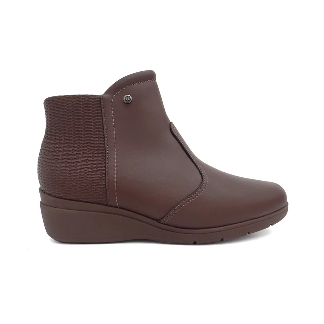 Bota Piccadilly Cano Baixo Anabela 117119 Madeira Bota Piccadilly Cano Baixo Anabela 117119 Madeira