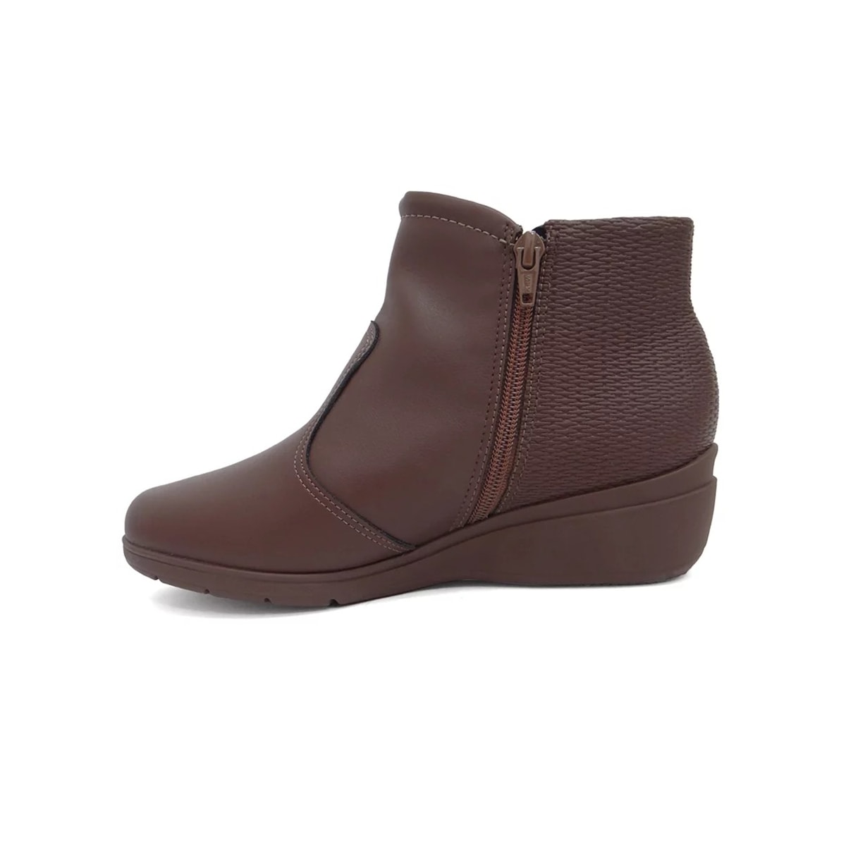 Bota Piccadilly Cano Baixo Anabela 117119 Madeira Bota Piccadilly Cano Baixo Anabela 117119 Madeira