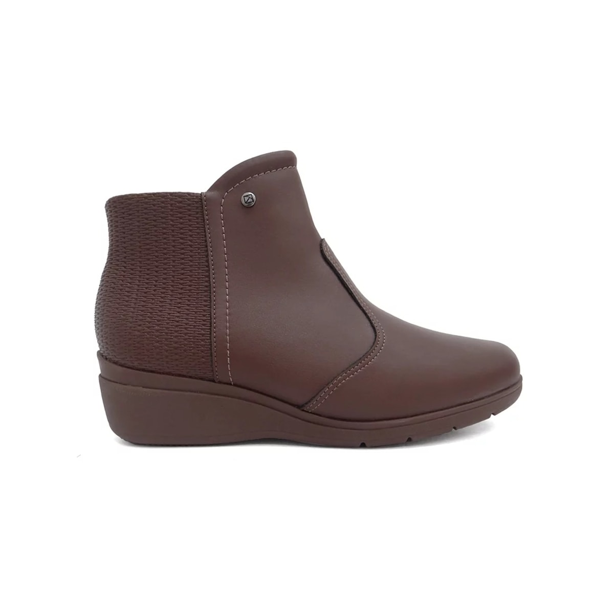 Bota Piccadilly Cano Baixo Anabela 117119 Madeira Bota Piccadilly Cano Baixo Anabela 117119 Madeira