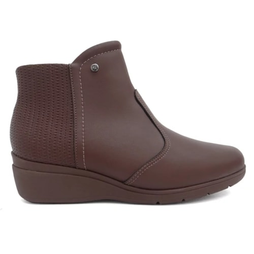 Detalhe - Bota Piccadilly Cano Baixo Anabela 117119 Madeira