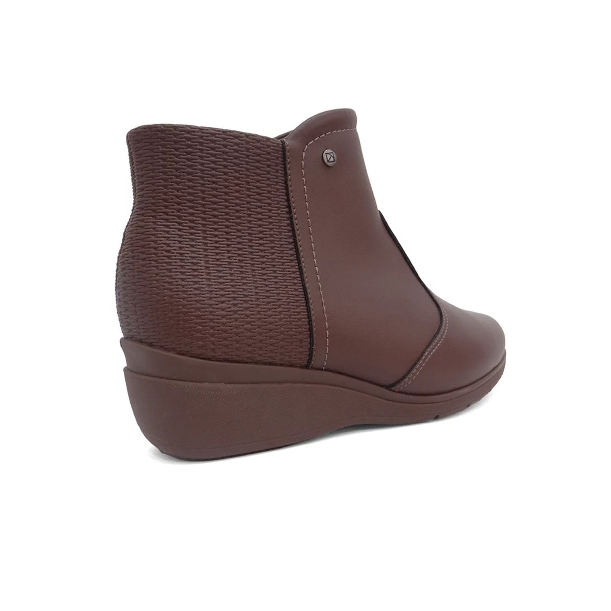 Bota Piccadilly Cano Baixo Anabela 117119 Madeira Bota Piccadilly Cano Baixo Anabela 117119 Madeira