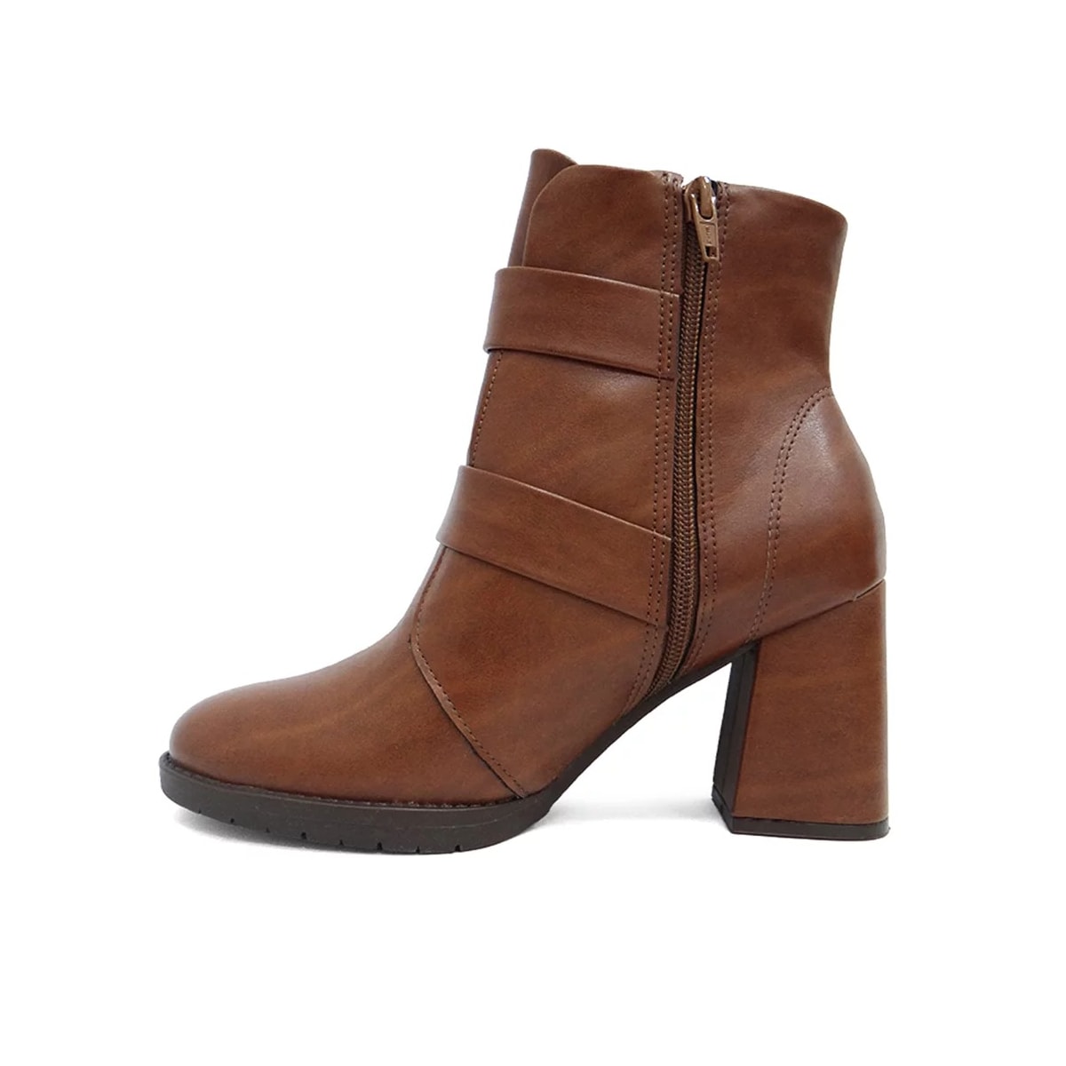 Bota Piccadilly Cano Baixo Salto Bloco 343004 Camel Bota Piccadilly Cano Baixo Salto Bloco 343004 Camel