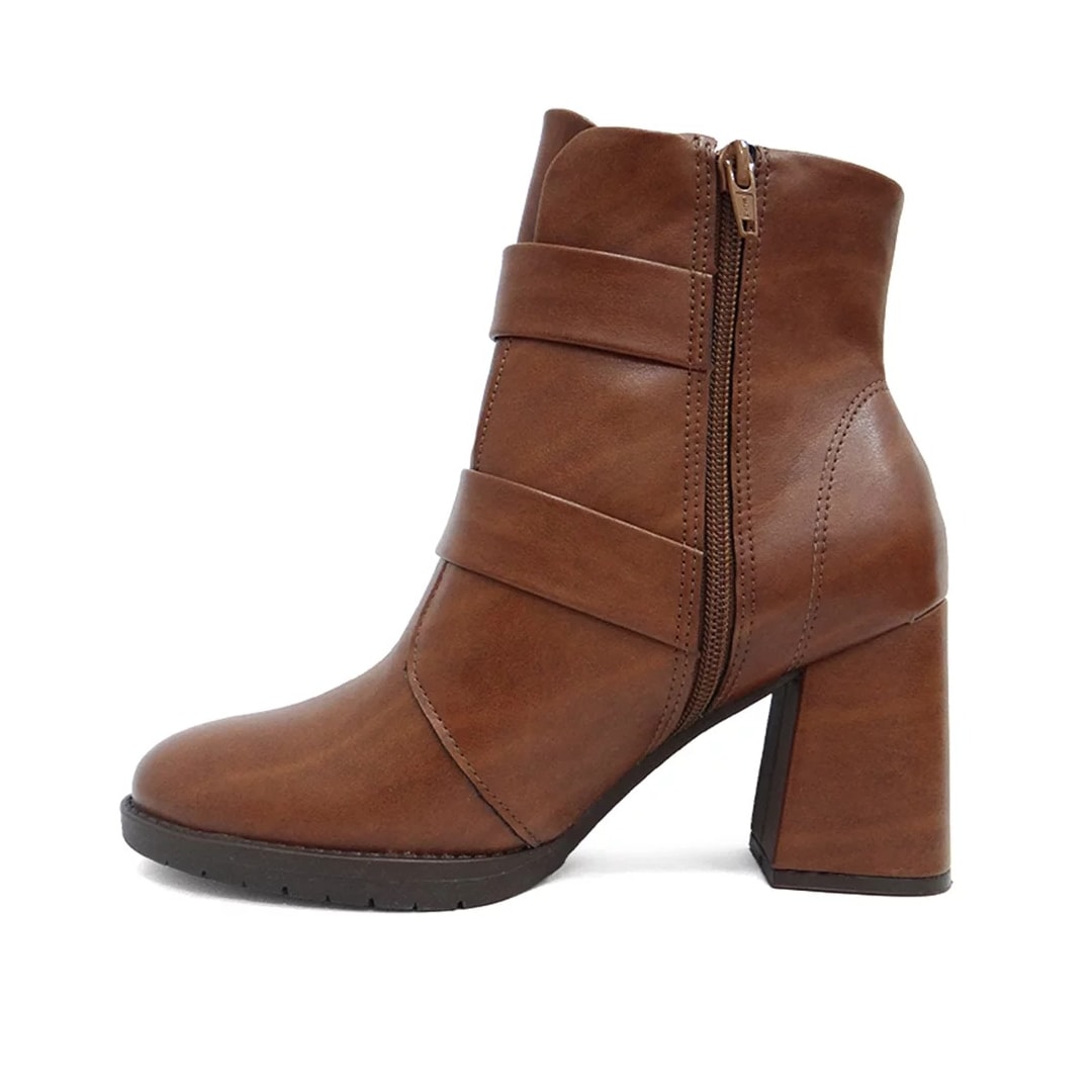 Bota Piccadilly Cano Baixo Salto Bloco 343004 Camel Bota Piccadilly Cano Baixo Salto Bloco 343004 Camel