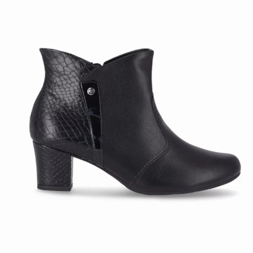 Detalhe - Bota Piccadilly Cano Curto 110168 Preto