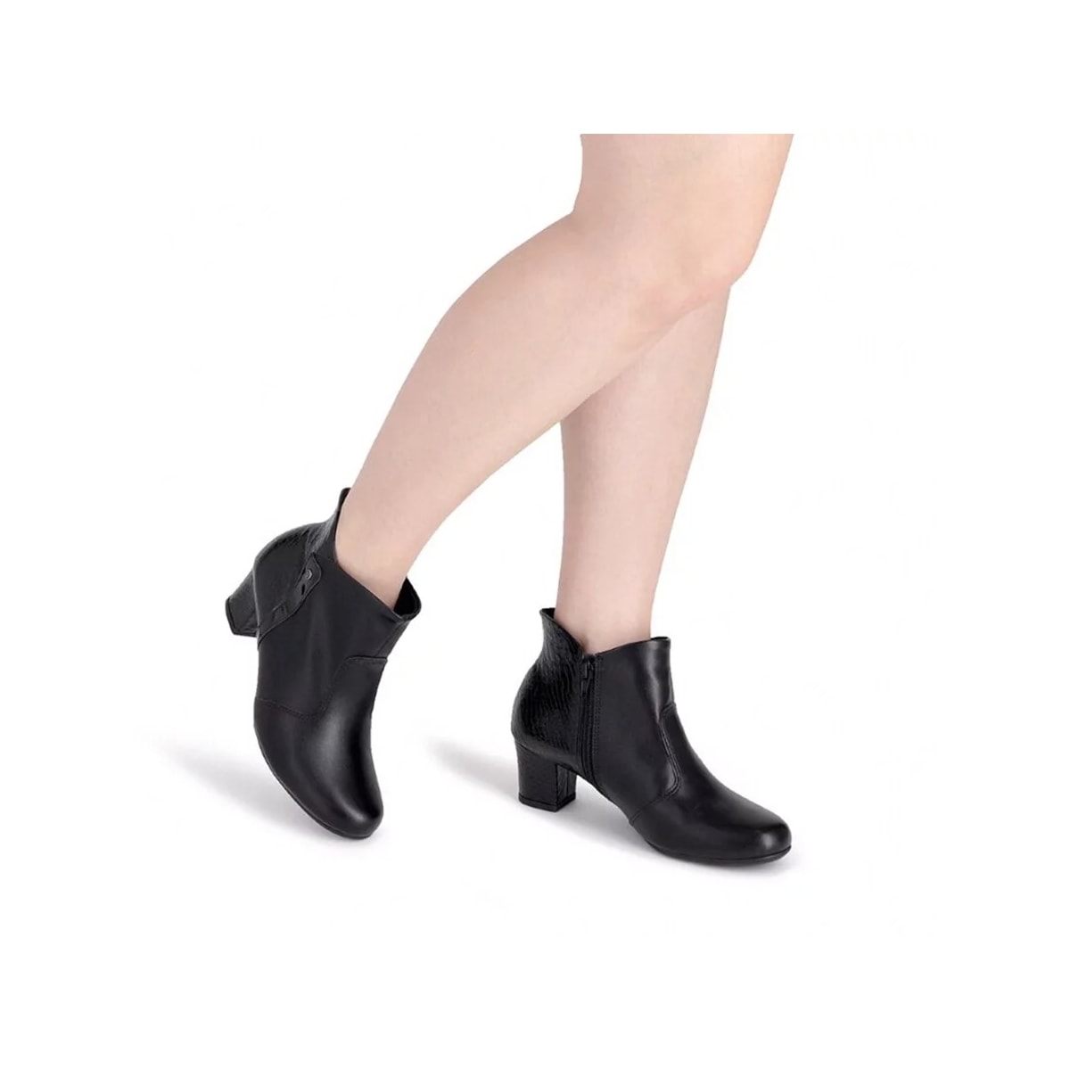 Bota Piccadilly Cano Curto 110168 Preto Bota Piccadilly Cano Curto 110168 Preto