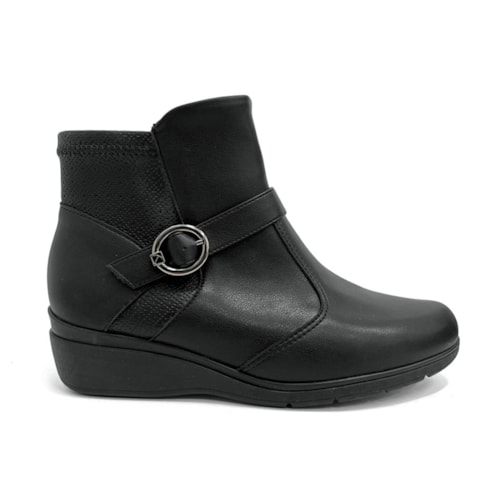 Detalhe - Bota Piccadilly Cano Curto 117132 Preto