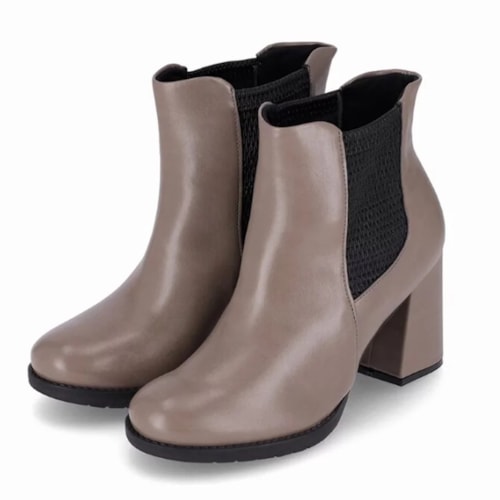 Bota Piccadilly Cano Curto 343003 Taupe