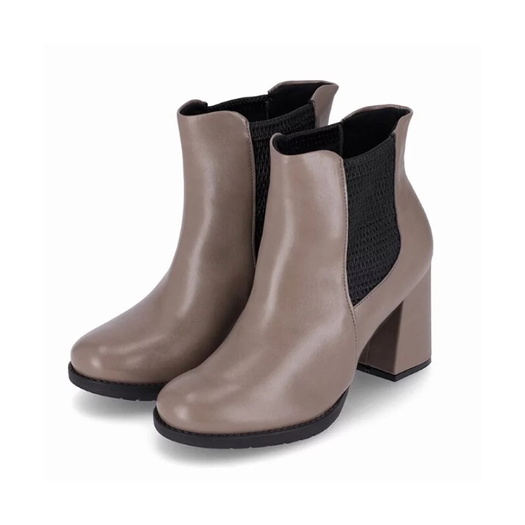 Bota Piccadilly Cano Curto 343003 Taupe Bota Piccadilly Cano Curto 343003 Taupe