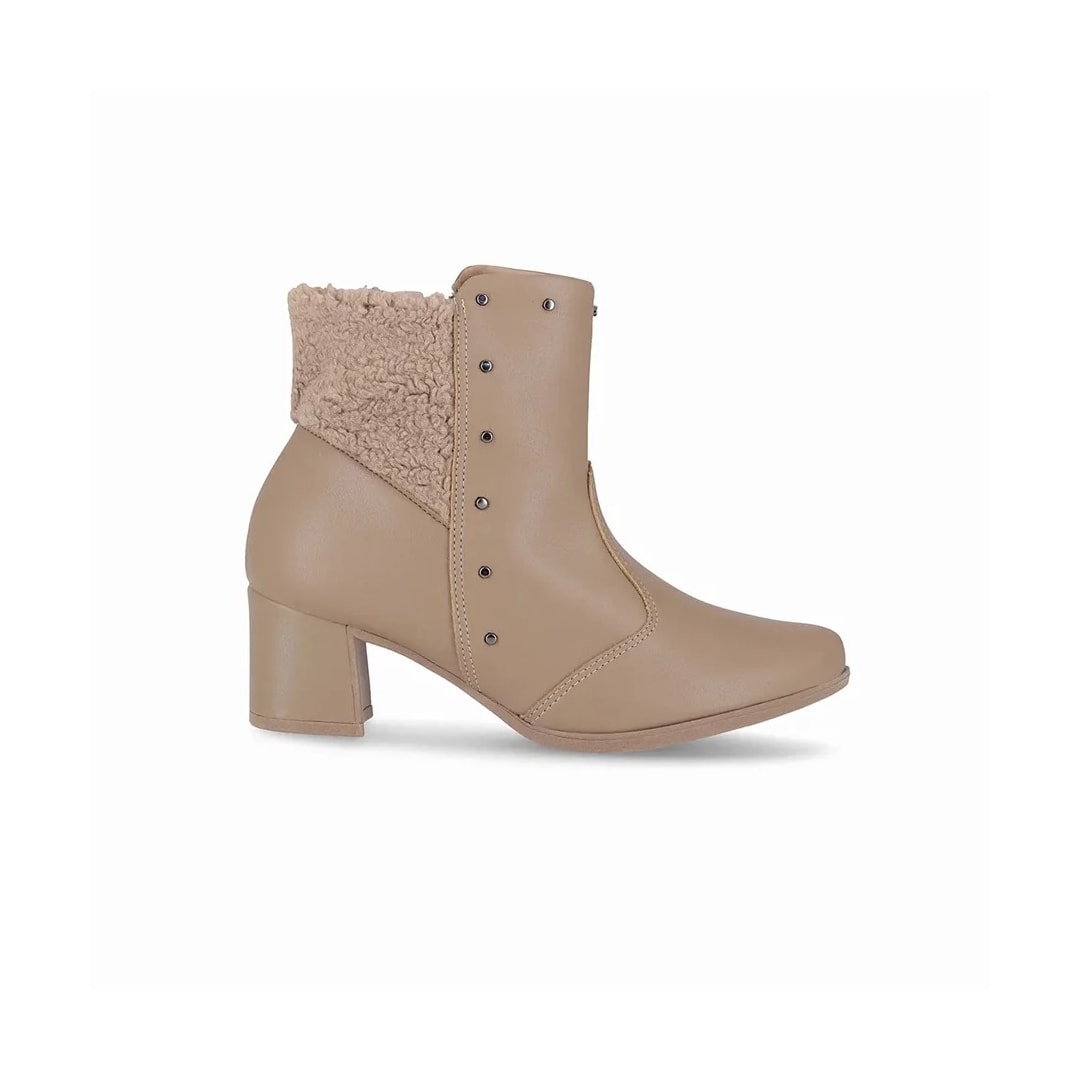 Bota Piccadilly Cano Curto 654051 Areia Bota Piccadilly Cano Curto 654051 Areia
