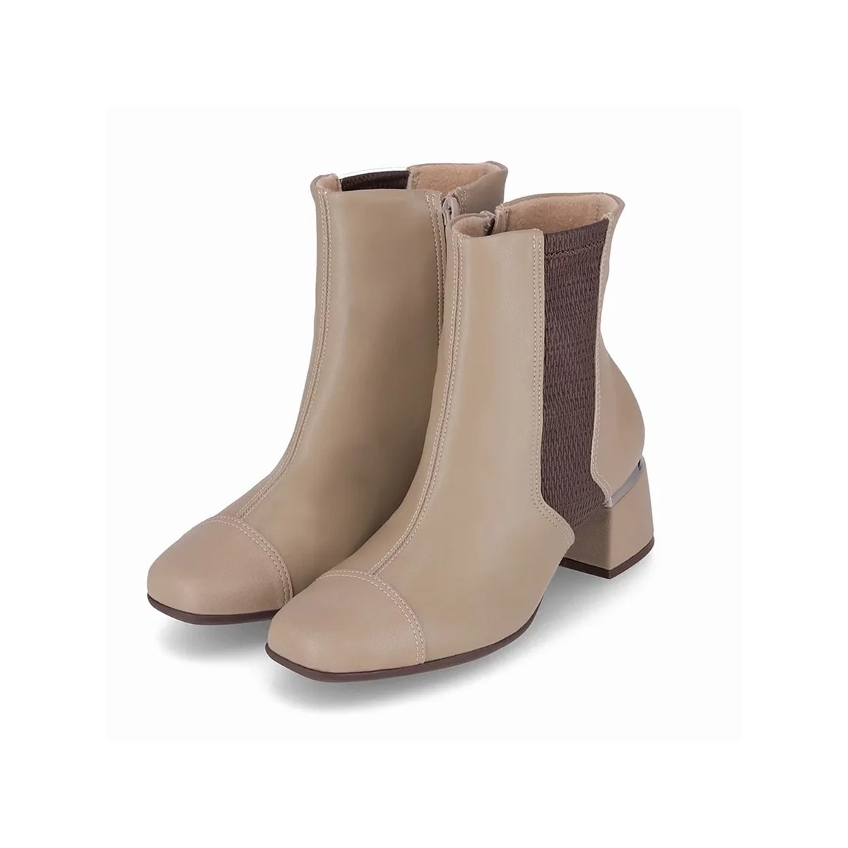 Bota Piccadilly Cano Curto 748029 Areia Bota Piccadilly Cano Curto 748029 Areia