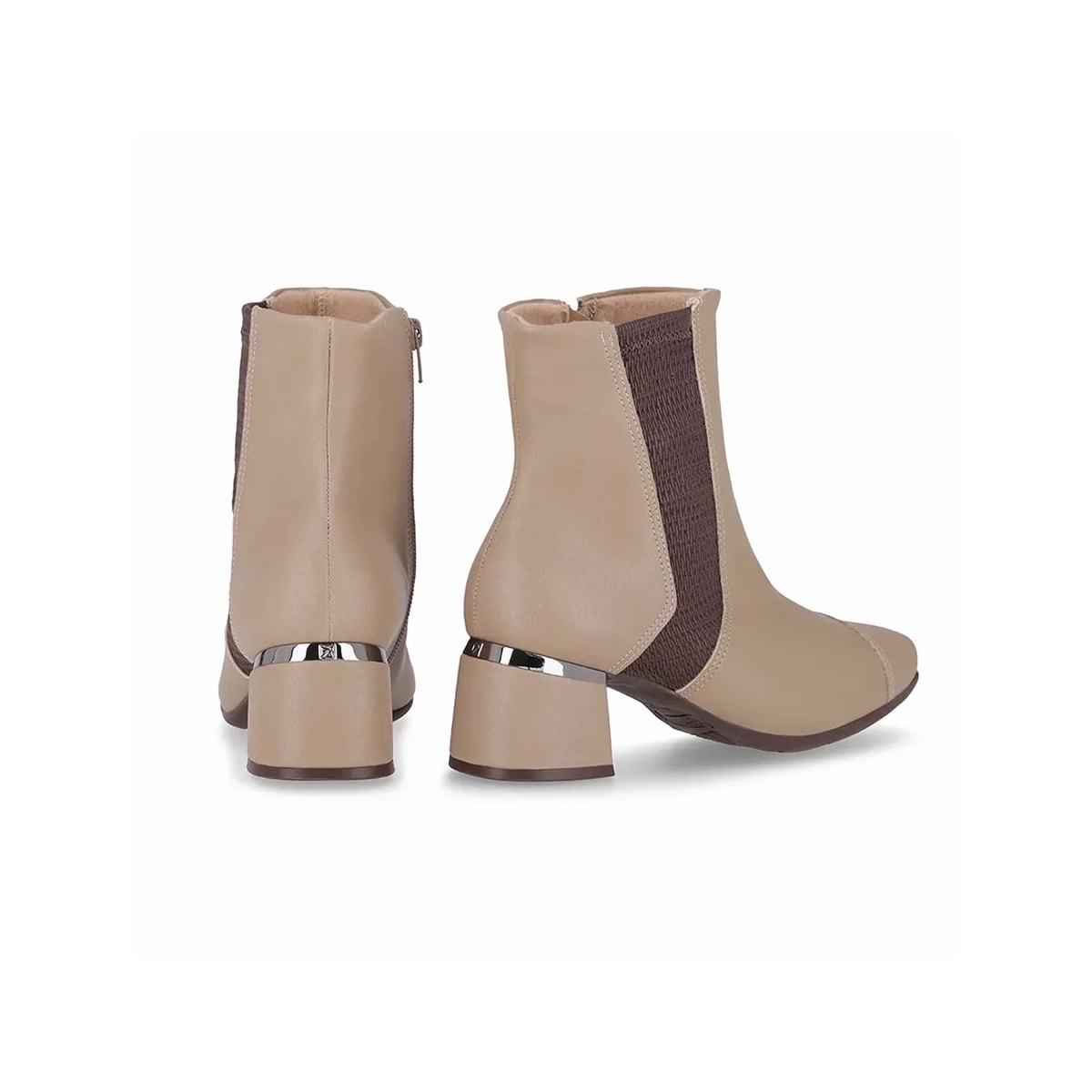 Bota Piccadilly Cano Curto 748029 Areia Bota Piccadilly Cano Curto 748029 Areia