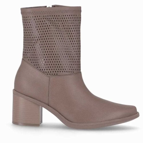 Detalhe - Bota Piccadilly Cano Curto 766004 Taupe