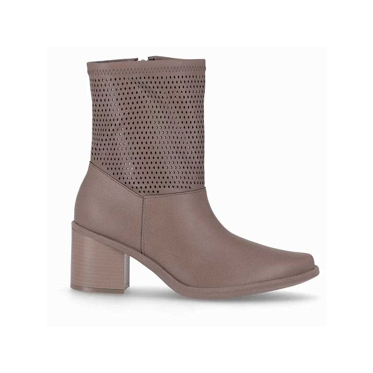 Bota Piccadilly Cano Curto 766004 Taupe Bota Piccadilly Cano Curto 766004 Taupe