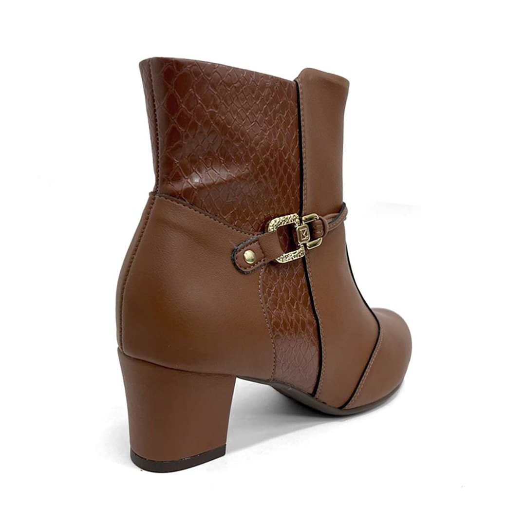 Bota Piccadilly Cano Curto Salto Baixo 110202 Conhaque Bota Piccadilly Cano Curto Salto Baixo 110202 Conhaque