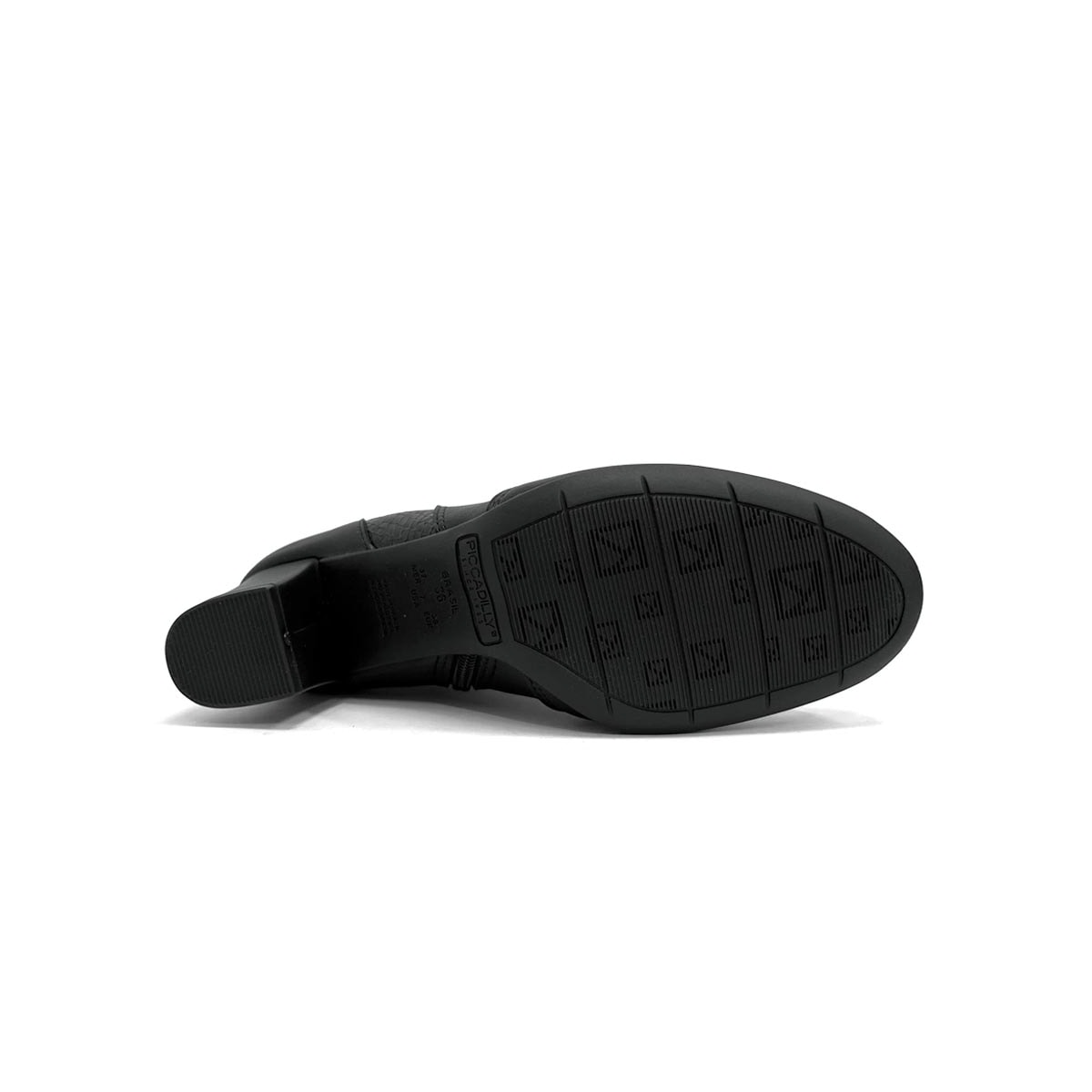 Bota Piccadilly Cano Curto Salto Baixo 110202 Preto Bota Piccadilly Cano Curto Salto Baixo 110202 Preto